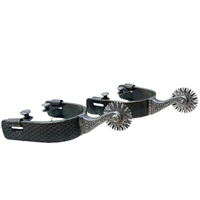 Espora Vinagre Billy 1 1/4" Preta com Detalhe e Roseta 3077 Inox