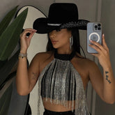 Chapéu De Strass Country/rodeio/pecuária/boideira/ana Castel