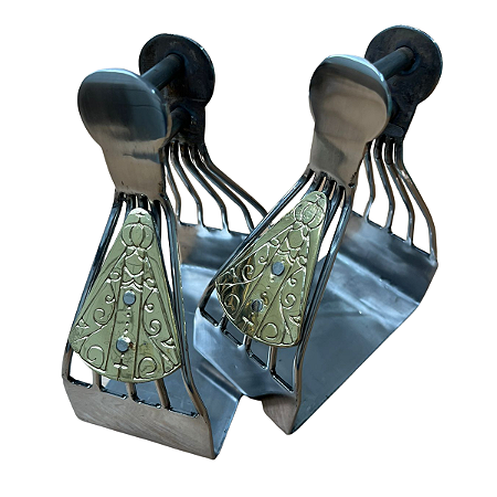 Estribo INOX - N. Sra Dourado