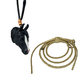 Enfeite De Retrovisor Country Formato De Cavalo Quarto de Milha + Mini Laço